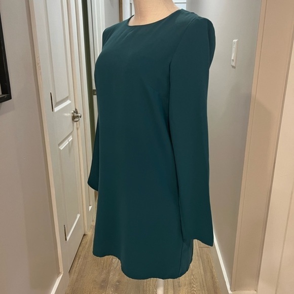 Kimchi Blue Long Sleeve Teal Green Dress with Back Cut Outs - Picture 5 of 15